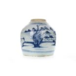 GROUP OF FIVE CHINESE BLUE AND WHITE GINGER JARS, 18TH/19TH CENTURY