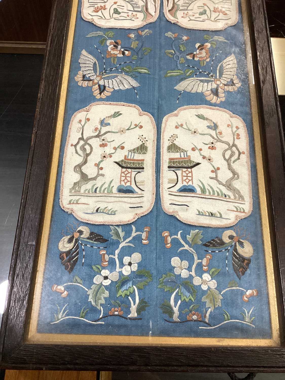 CHINESE SILK PANEL, EARLY 20TH CENTURY - Bild 4 aus 8