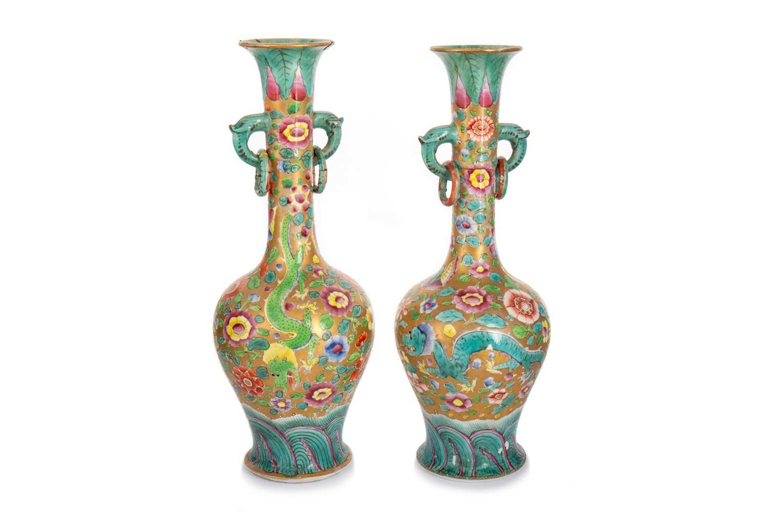 PAIR OF 19TH CENTURY JAPANESE SATSUMA VASES, MEIJI PERIOD (1868 - 1912)