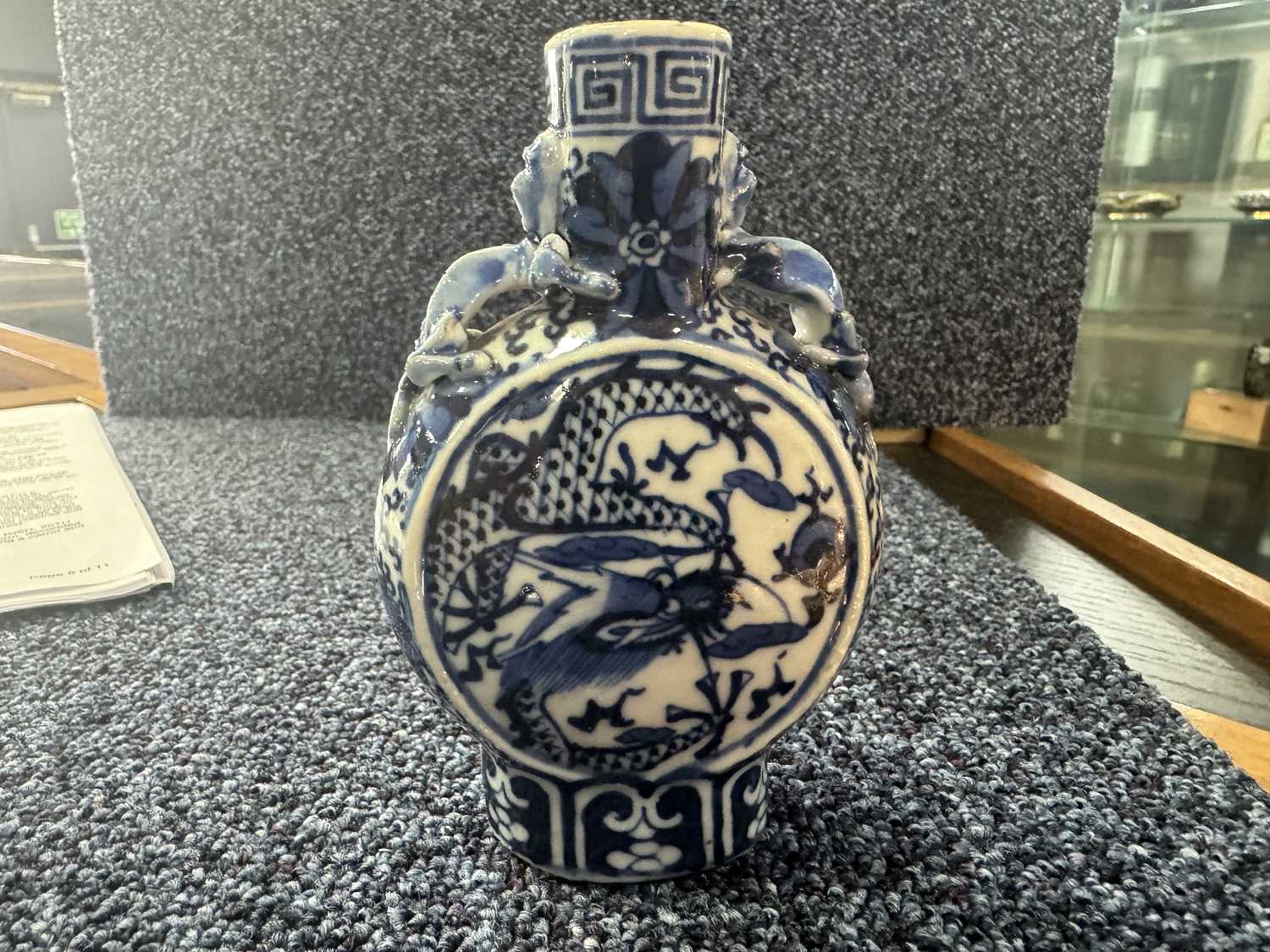 PAIR OF CHINESE BLUE AND WHITE MOONFLASKS, LATE 19TH/EARLY 20TH CENTURY - Image 7 of 21