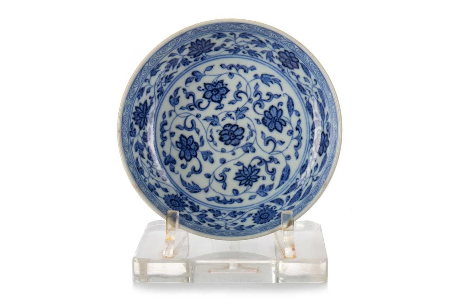 DAOGUANG BLUE AND WHITE DISH, MID-LATE 19TH CENTURY