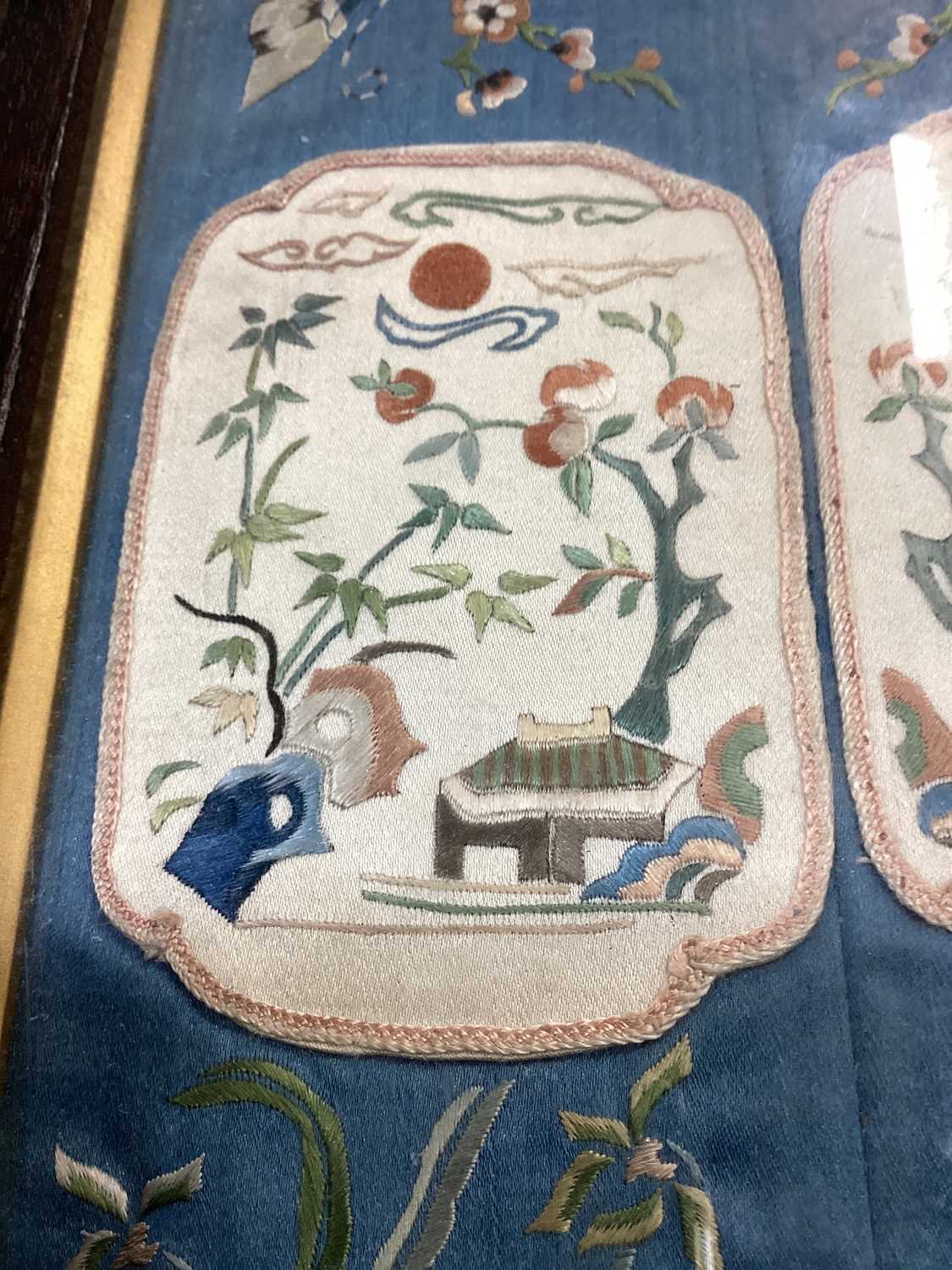 CHINESE SILK PANEL, EARLY 20TH CENTURY - Bild 6 aus 8