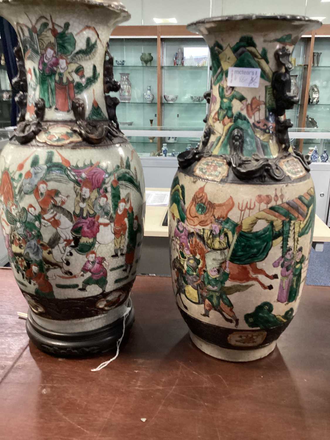 TWO CHINESE CRACKLEGLAZE VASES, LATE 19TH/EARLY 20TH CENTURY - Image 5 of 5