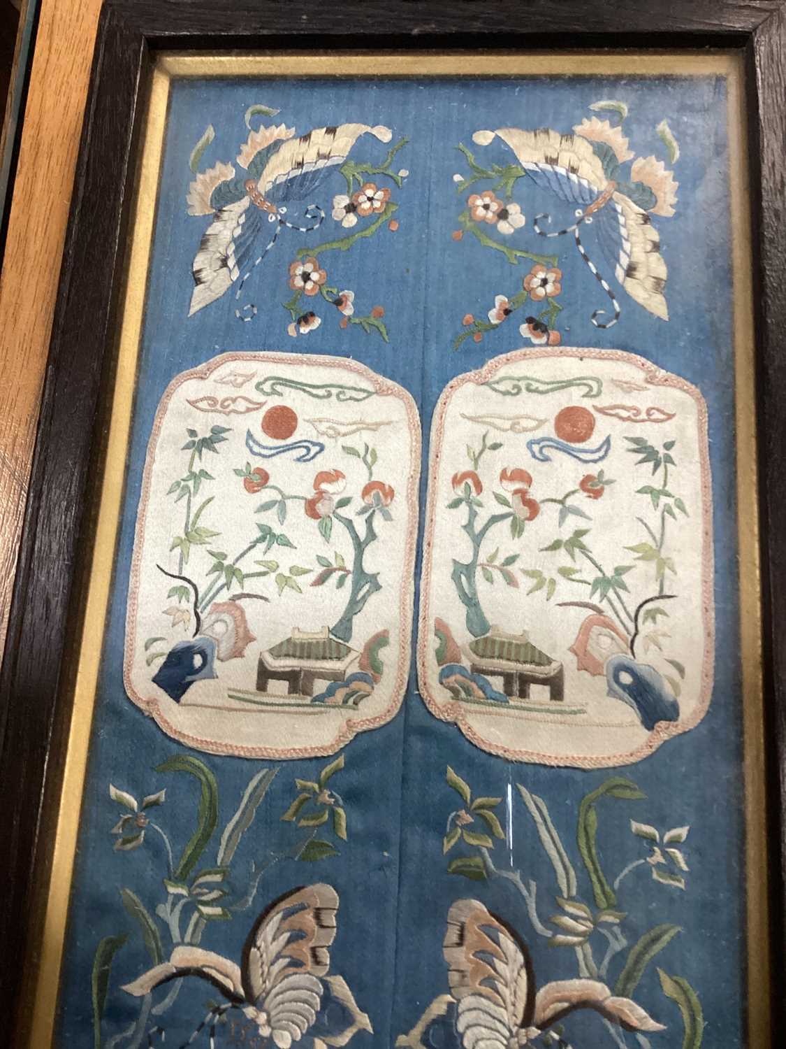 CHINESE SILK PANEL, EARLY 20TH CENTURY - Bild 2 aus 8