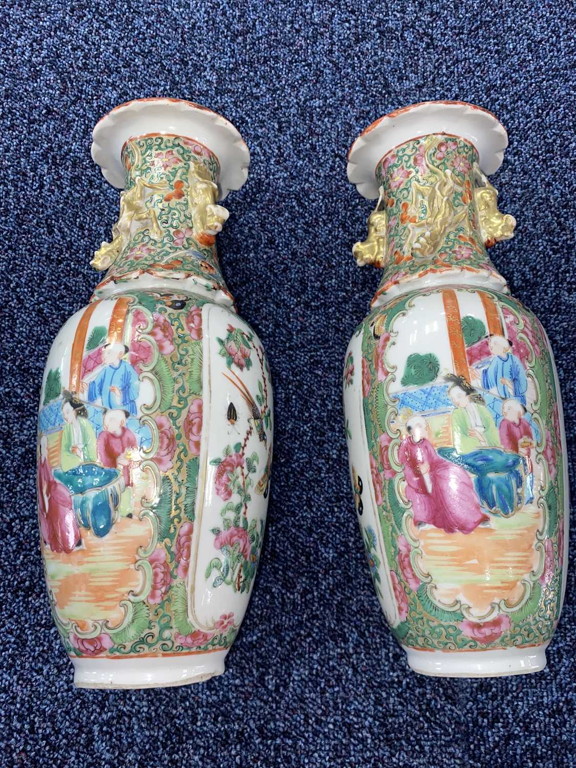 PAIR OF CHINESE FAMILLE ROSE VASES, MID 19TH CENTURY - Image 4 of 11
