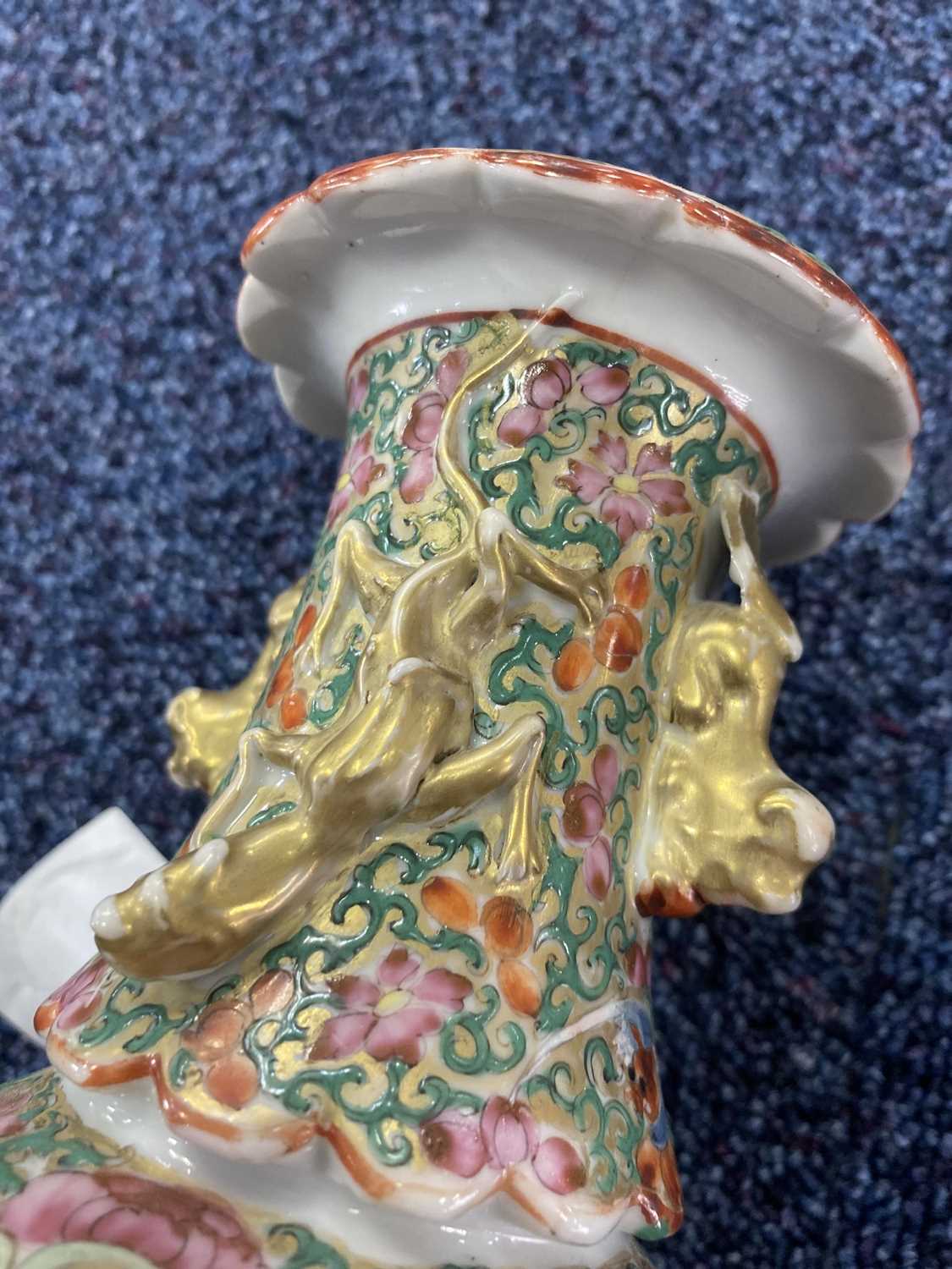 PAIR OF CHINESE FAMILLE ROSE VASES, MID 19TH CENTURY - Image 11 of 11