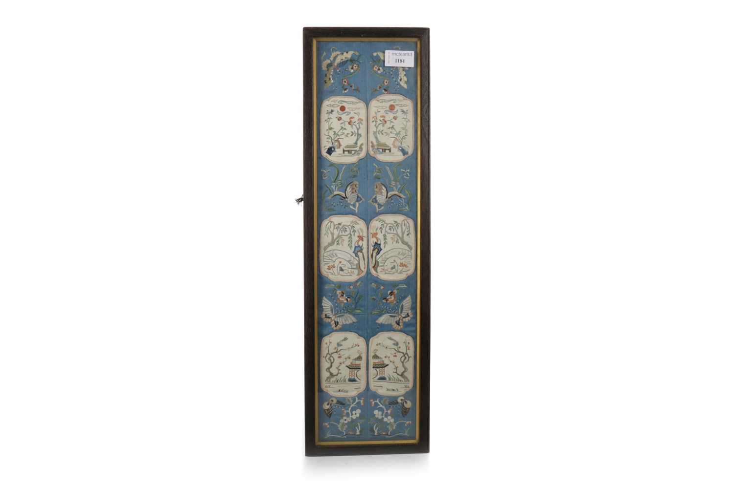 CHINESE SILK PANEL, EARLY 20TH CENTURY