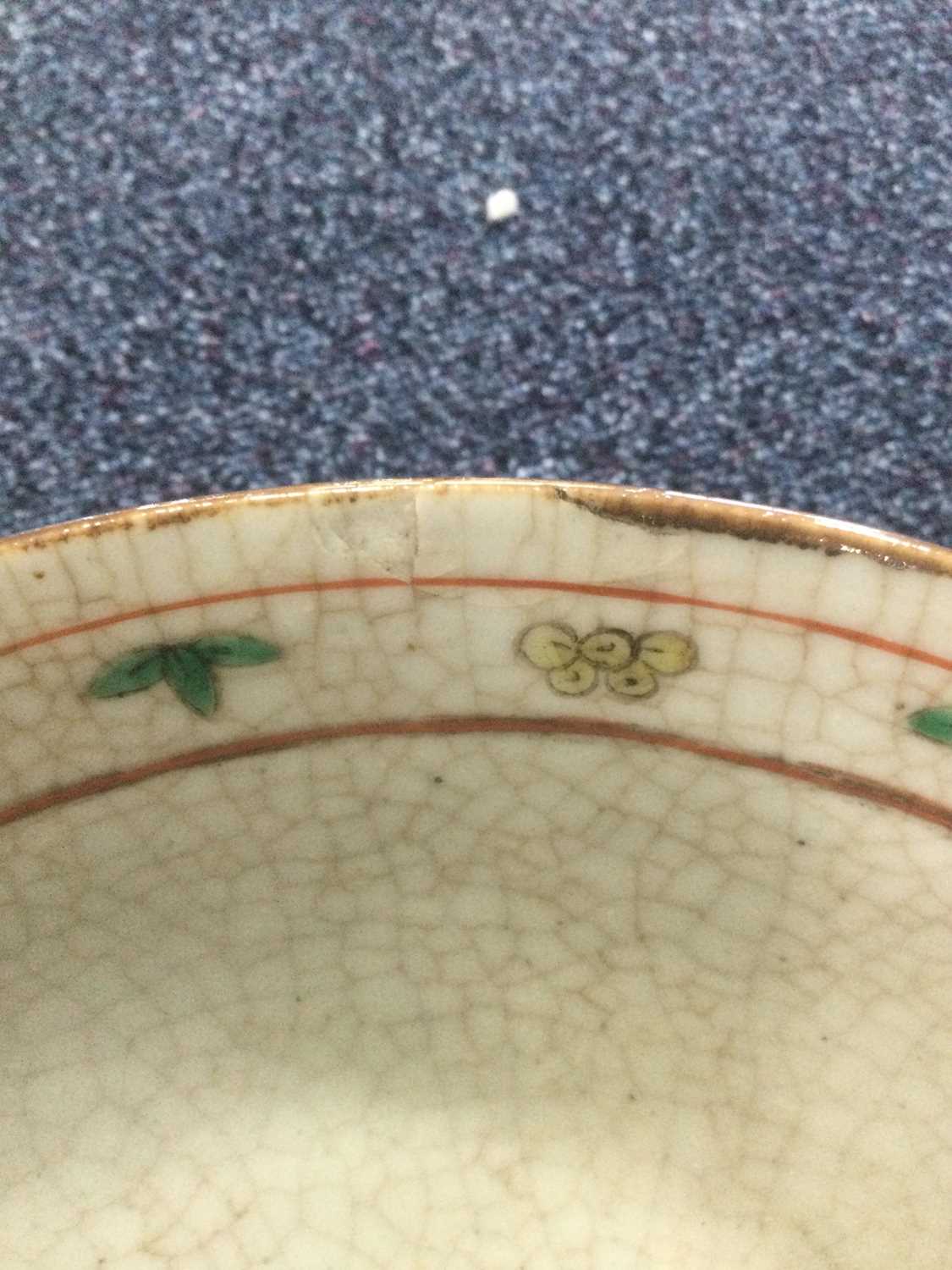 CHINESE CRACKLE GLAZE BOWL, 19TH CENTURY - Image 5 of 6