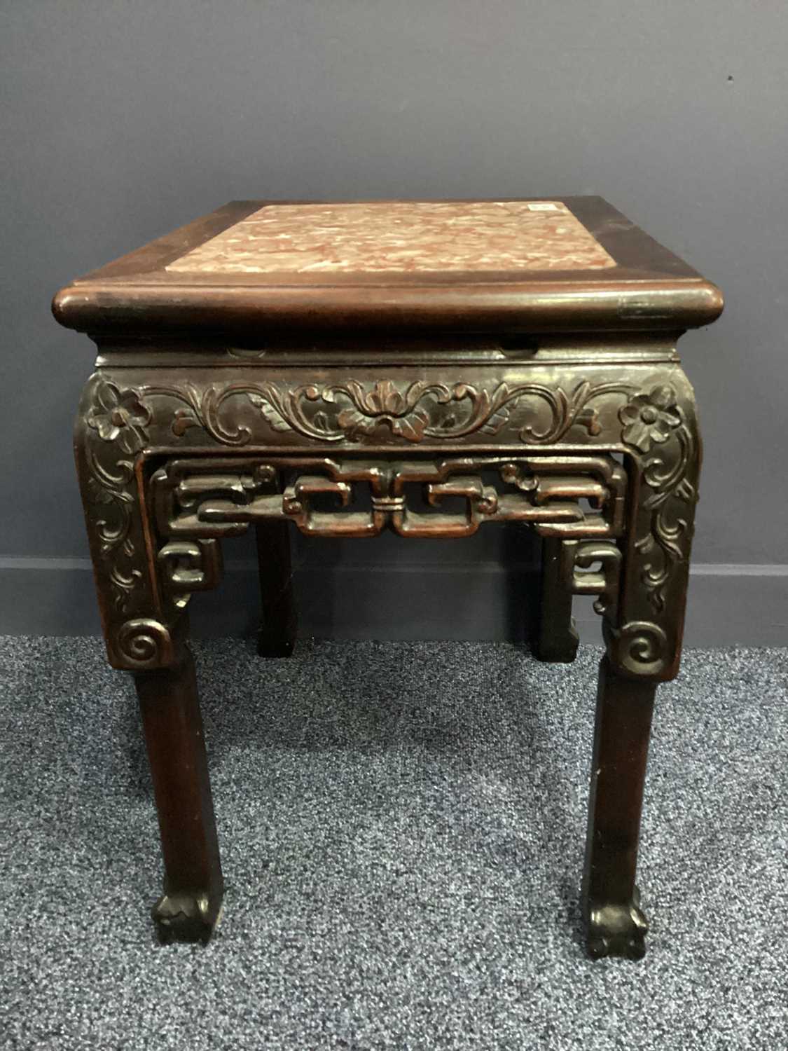 CHINESE HARDWOOD SIDE TABLE, LATE 19TH/EARLY 20TH CENTURY - Image 6 of 7