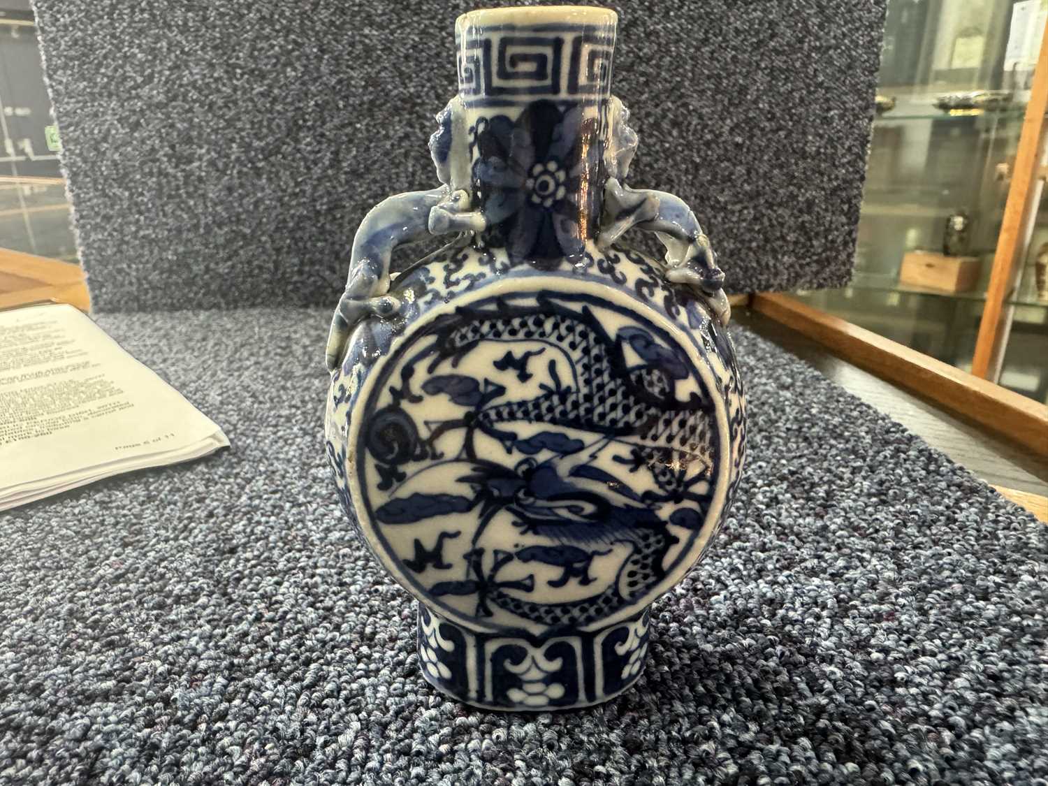 PAIR OF CHINESE BLUE AND WHITE MOONFLASKS, LATE 19TH/EARLY 20TH CENTURY - Image 8 of 21