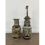 TWO CHINESE CRACKLEGLAZE VASES, LATE 19TH/EARLY 20TH CENTURY