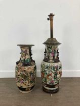 TWO CHINESE CRACKLEGLAZE VASES, LATE 19TH/EARLY 20TH CENTURY