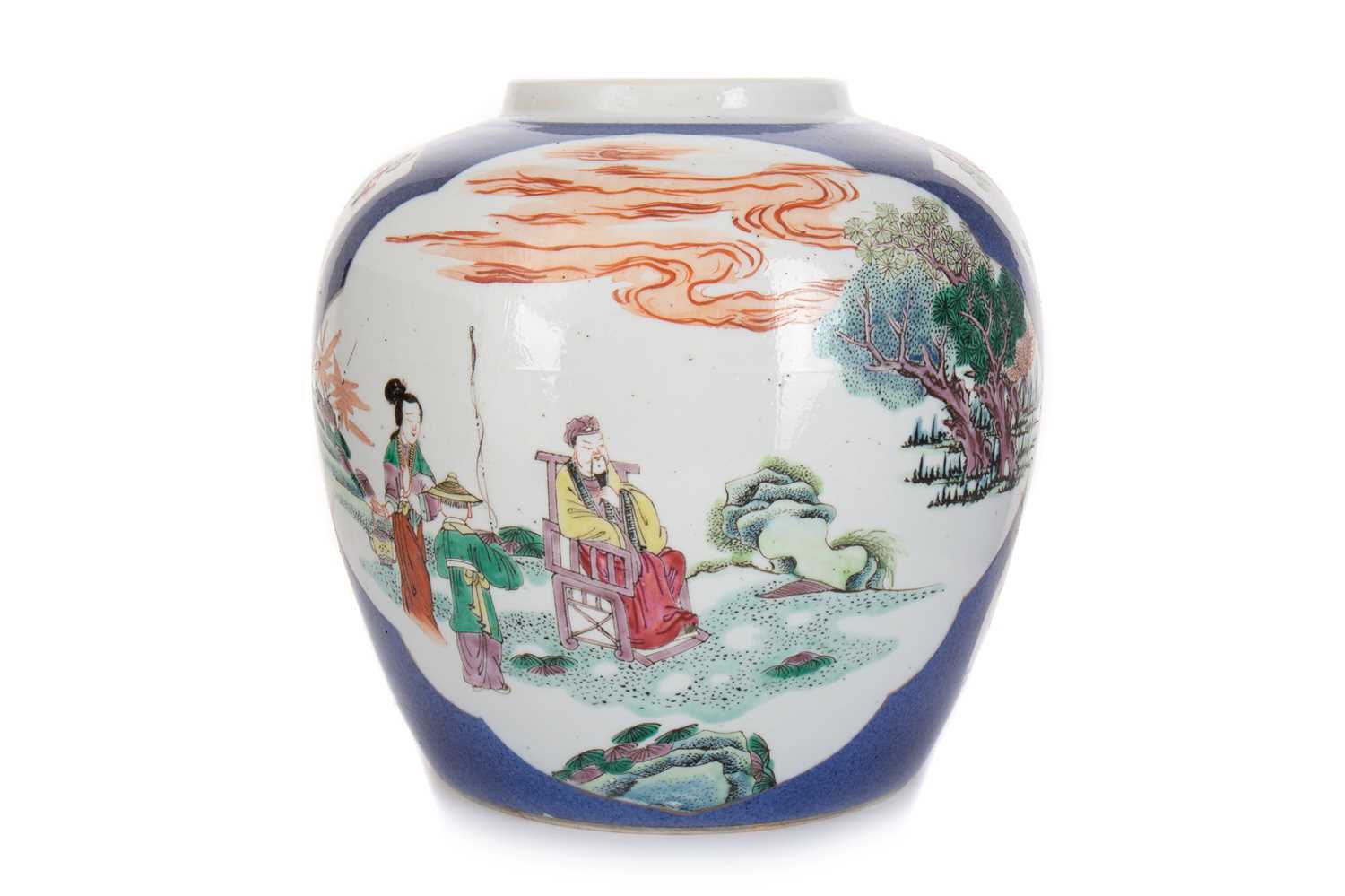 CHINESE FAMILLE VERTE WUCAI GINGER JAR, 19TH CENTURY - Image 2 of 11