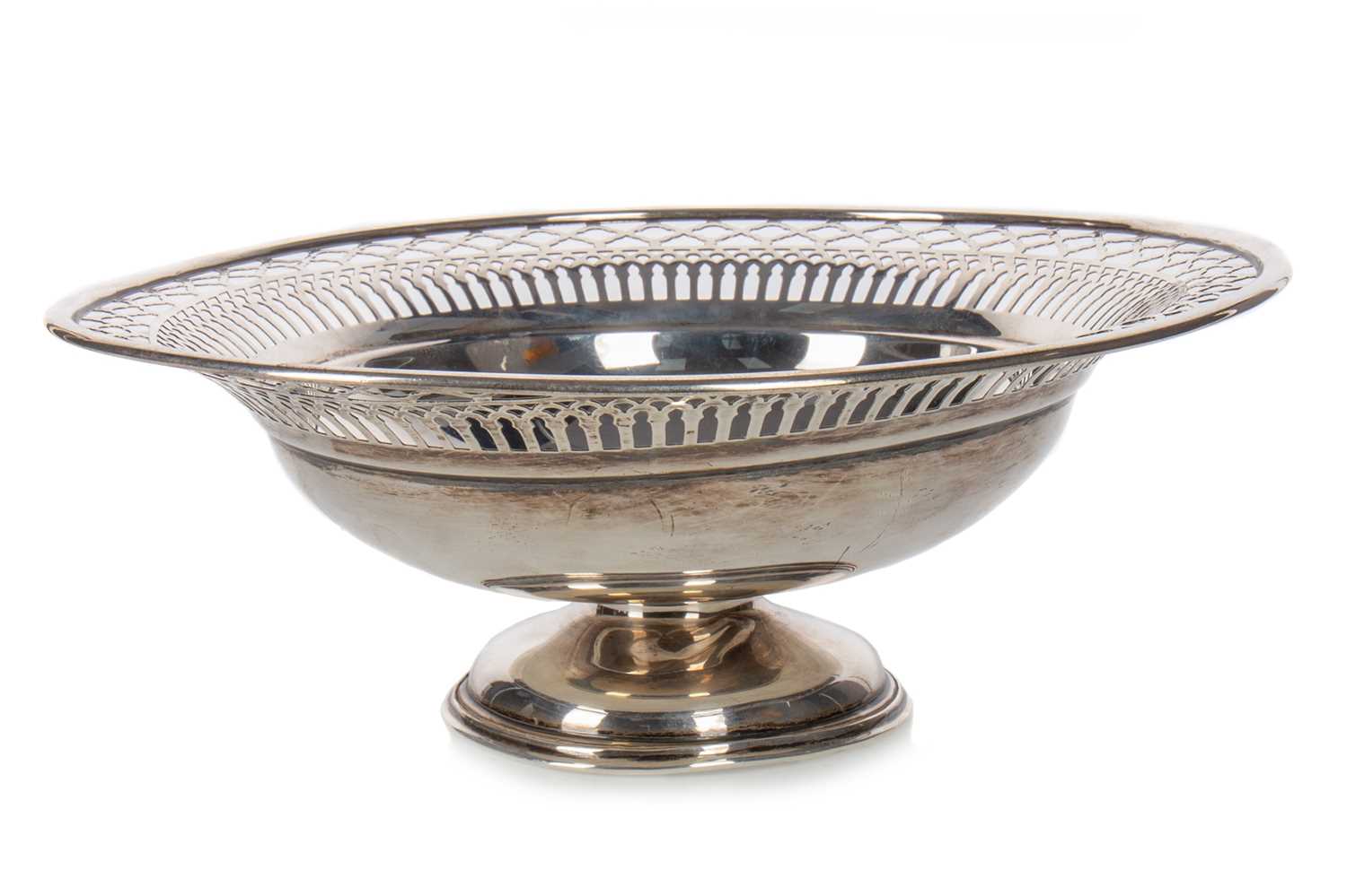 EDWARDIAN SILVER FOOTED BOWL CHESTER 1906