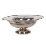 EDWARDIAN SILVER FOOTED BOWL CHESTER 1906