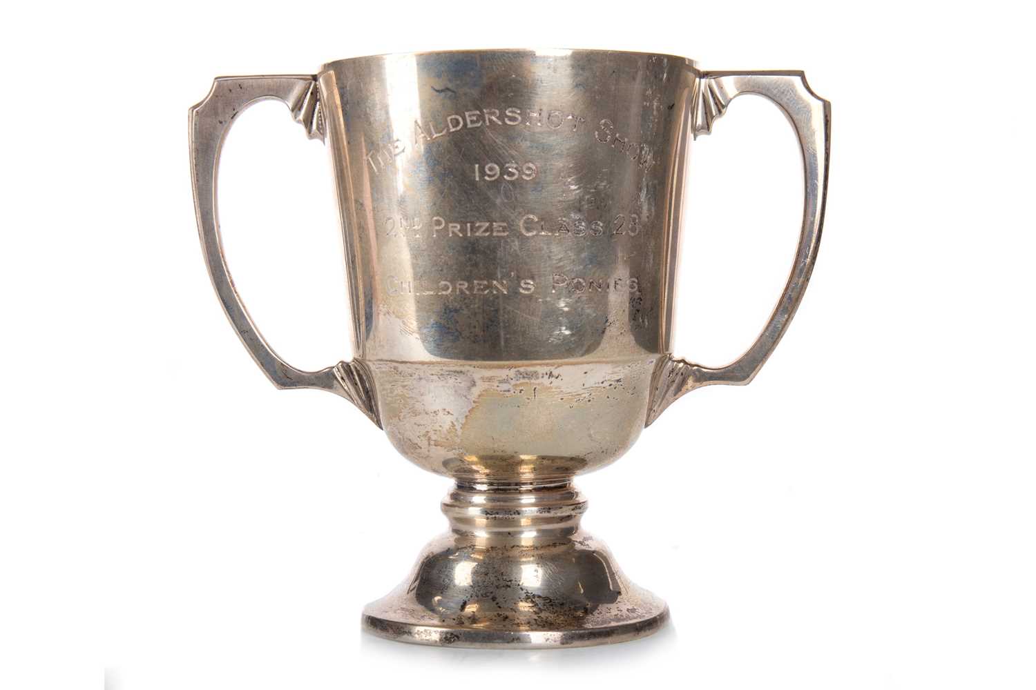 GEORGE VI SILVER TROPHY, MAKER INDISTINCT, LONDON MARKS