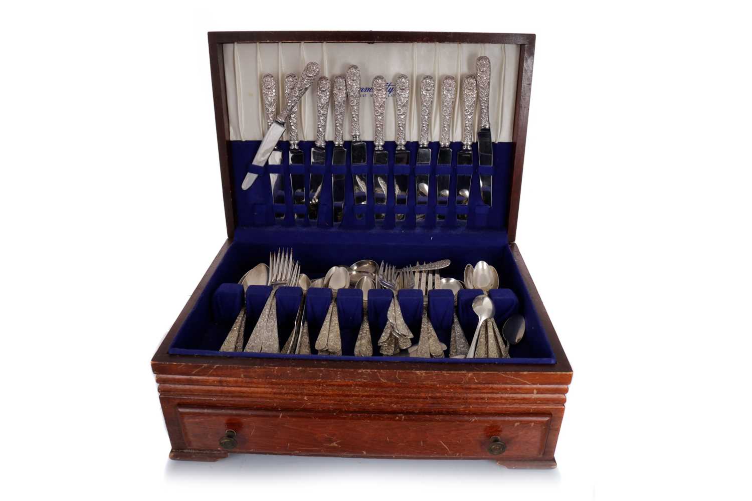 SUITE OF AMERICAN STERLING SILVER CUTLERY, S.KIRK & SON, LATE 19TH / EARLY 20TH CENTURY