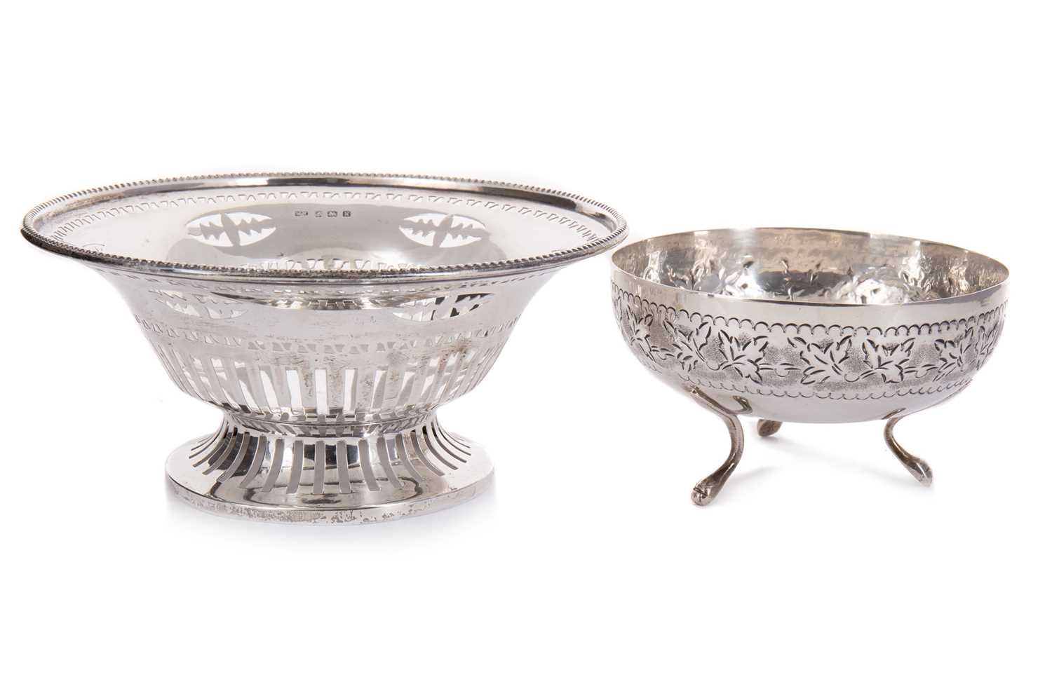 EDWARDIAN SILVER BONBON DISH, W.N., BIRMINGHAM 1909