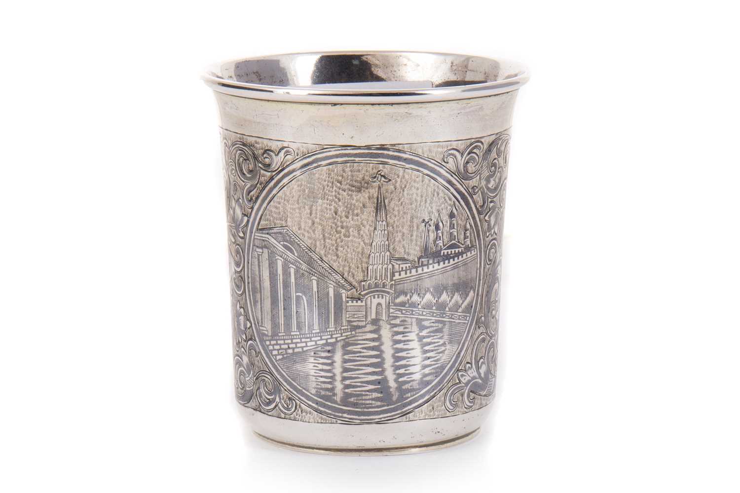 RUSSIAN NIELLO WORK BEAKER, 19TH CENTURY