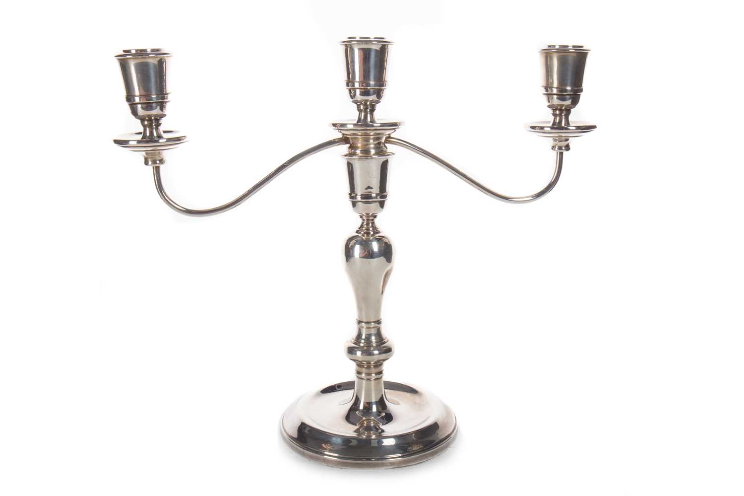 ELIZABETH II SILVER CANDELABRUM, CHARLES S GREEN & CO LTD, BIRMINGHAM 1980