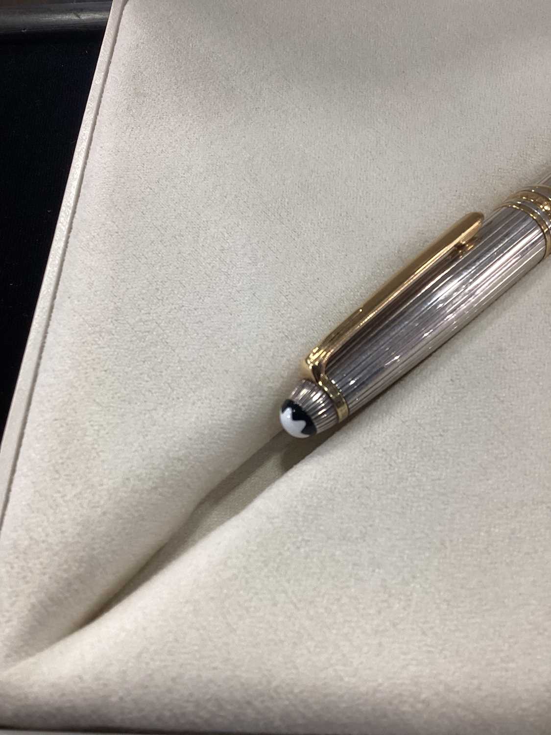 MONT BLANC, SILVER MEISTERSTUCK FOUNTAIN PEN - Image 4 of 8