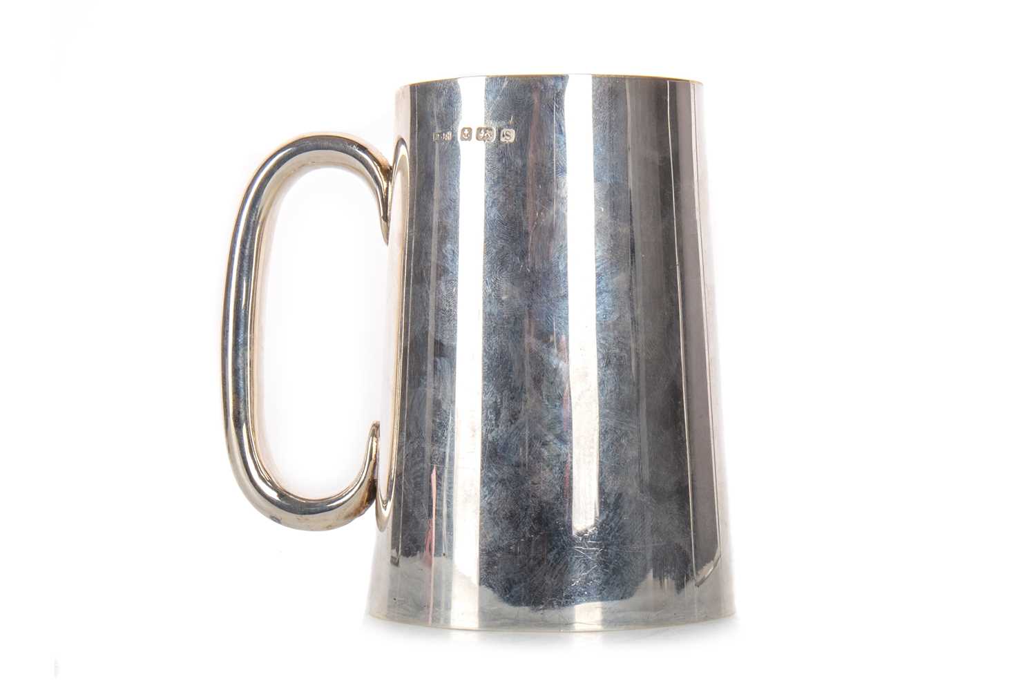 GEORGE VI SILVER TANKARD, W.J.H, BIRMINGHAM 1942