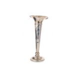 SILVER TRUMPET VASE, WALKER & HALL