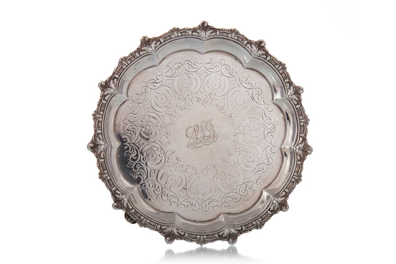 WILLIAM IV SILVER SALVER WB, LONDON 1833