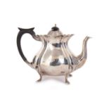 GEORGE V SILVER TEAPOT WALKER & HALL, SHEFFIELD MARKS, 1916