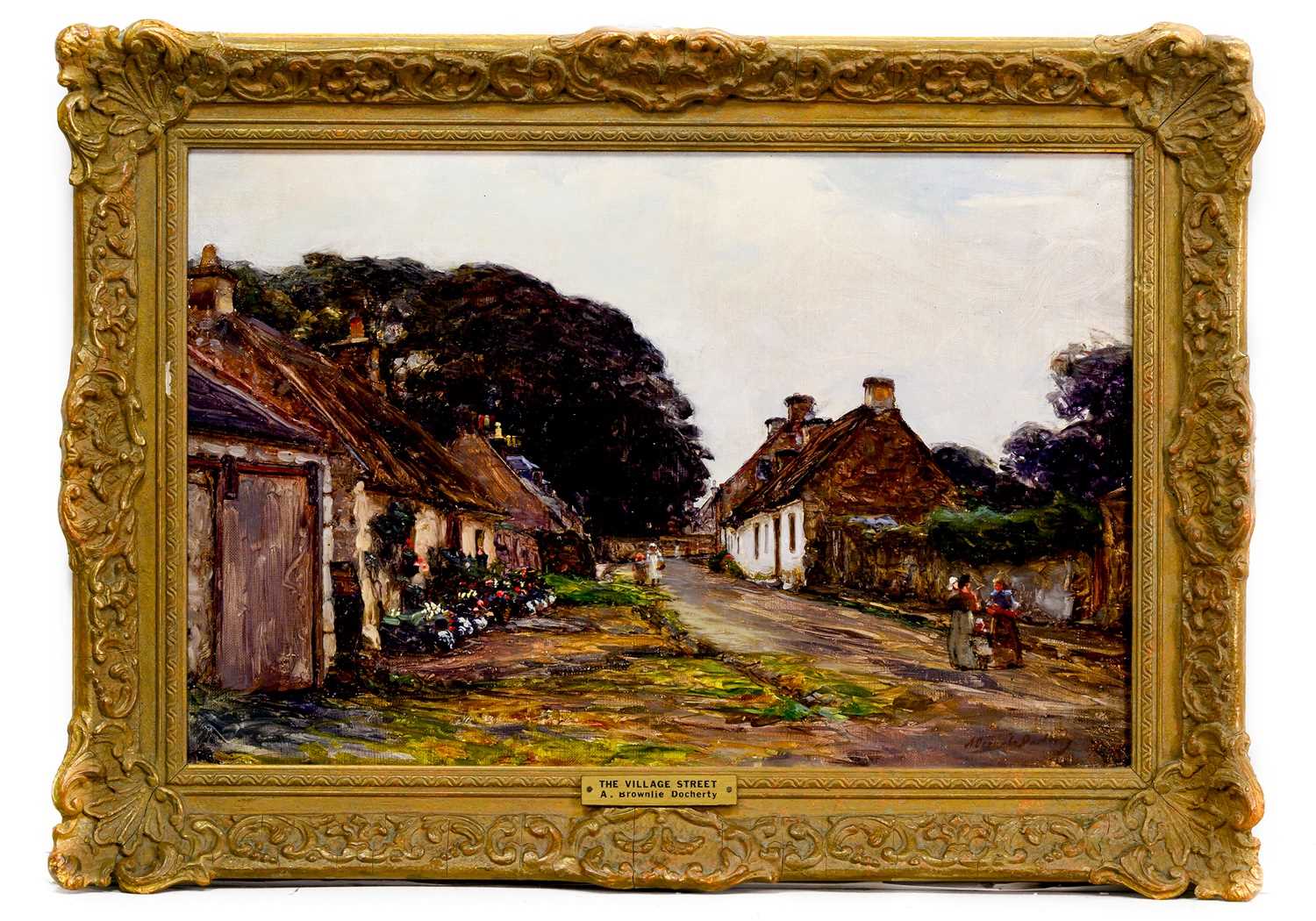 ALEXANDER BROWNLIE DOCHARTY (SCOTTISH 1862 - 1940), THE VILLAGE STREET