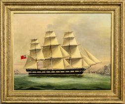 BRITISH SCHOOL, SHIP PORTRAIT