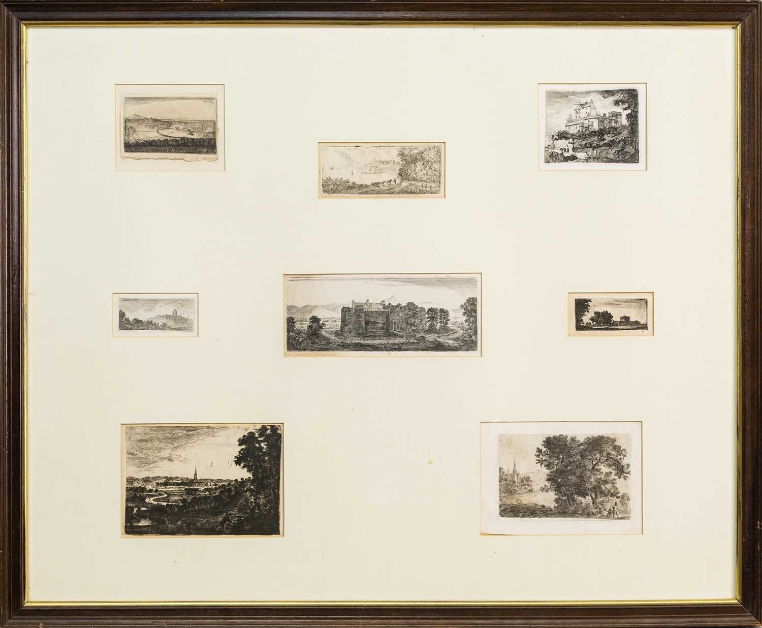 JOHN CLERK OF ELDIN (SCOTTISH 1728 - 1812), COLLECTION OF EIGHT DRYPOINTS, ETCHINGS AND AQUATINTS