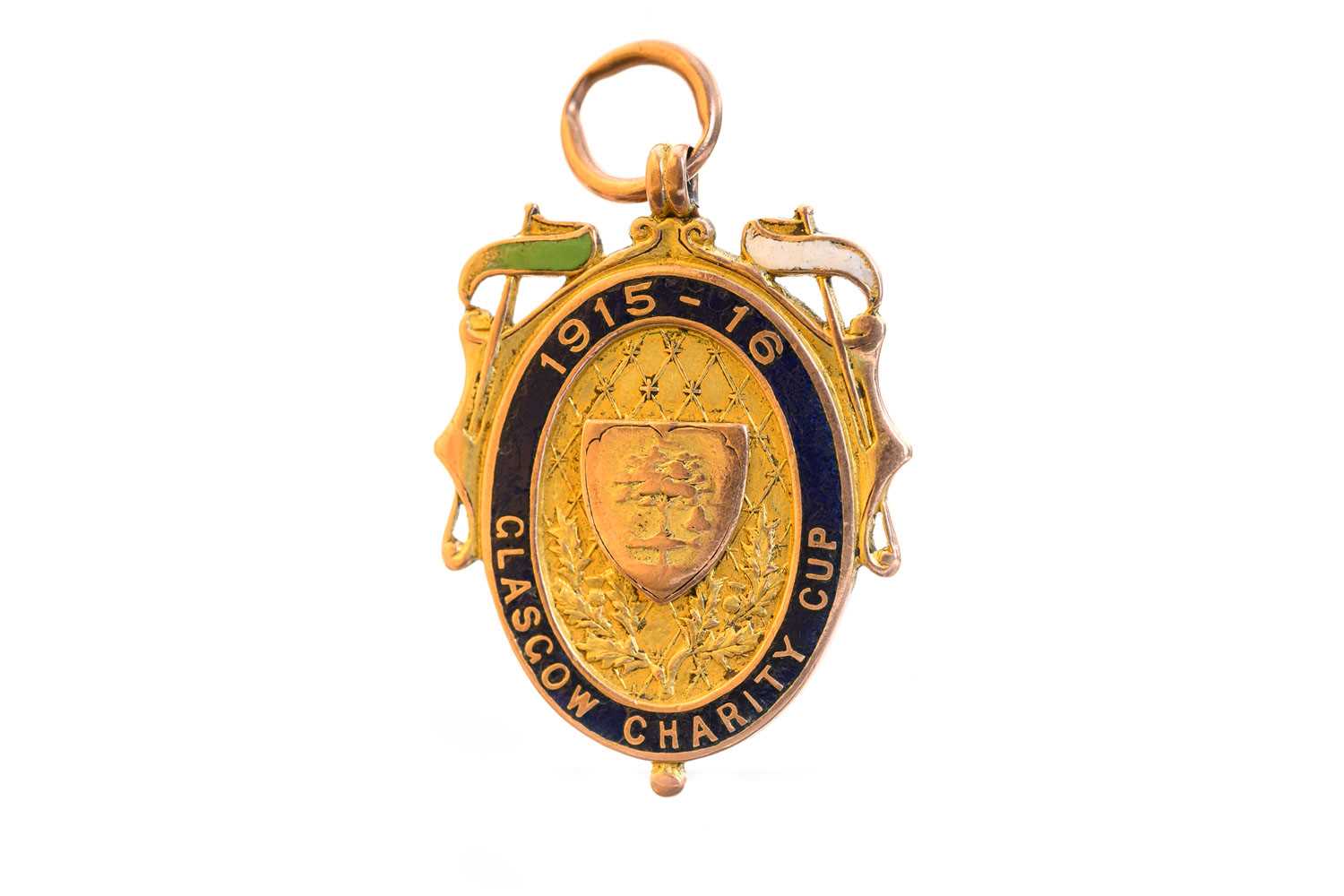 CHARLES SHAW OF CELTIC F.C., GLASGOW CHARITY CUP WINNERS GOLD MEDAL, 1915/16 - Image 2 of 2