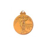 ADAM MCLEAN OF CELTIC F.C., GLASGOW CHARITY CUP WINNERS GOLD MEDAL, 1920