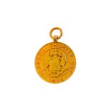 ALEC MCNAIR OF CELTIC F.C., GLASGOW CHARITY CUP WINNERS GOLD MEDAL, 1912