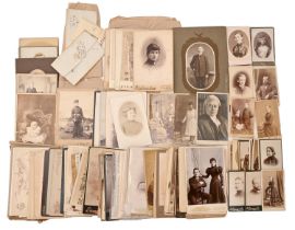 Miscellaneous Victorian cartes de visite, cabinet portraits and other photographs, by various,