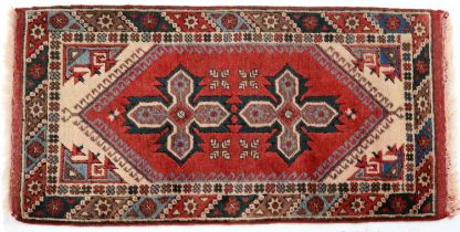 Turkish Dosemealti rug, 130 x 74cm