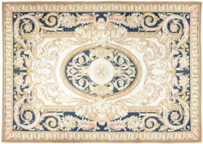 A needlepoint rug, in the 18th c taste, 20th c, 262 x 192cm