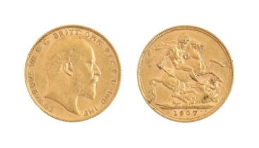 Gold Coin. Sovereign 1907