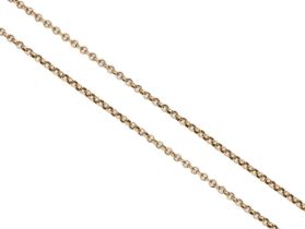 A gold chain, 80cm l, marked 9ct, 13g Good condition