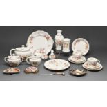 Miscellaneous Royal Crown Derby Imari, Japan and Posies pattern ornamental tea ware As a lot in good