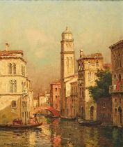Antoine Bouvard (1870-1956) - Venice, signed with the artist's pseudonym Marc Aldine, oil on canvas,