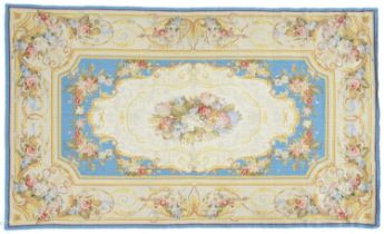 A Chinese Aubusson needlework rug, 150 x 88cm