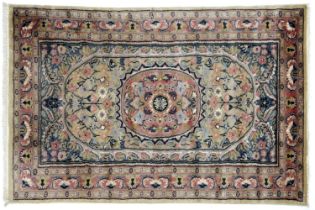 An Indian rug, with silk highlights, 118 x 78cm