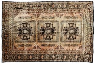 A Caucasian design silky rug, 167 x 126cm