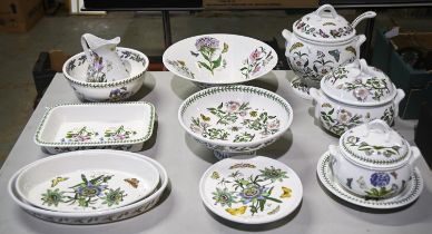 A collection of Portmeirion Botanic Garden pattern earthenware, to include soup and other tureens