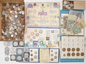 Miscellaneous British and foreign coins, mostly 20th c, including base metal