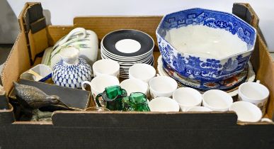 Miscellaneous ceramics, glass and other items,  including a Susie Cooper bone china coffee
