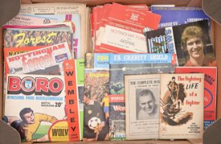 Football. Miscellaneous match day programmes, including league, domestic and European cup finals,