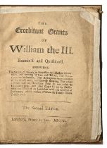 History, Politics, & Military. Anon, The Exorbitant Grants of William the III, second edition,